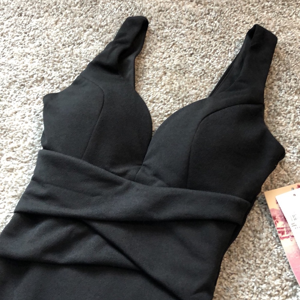 *SOLD* NWT Emerald Sundae Black Formal Slitted Dress - Picture 6 of 10